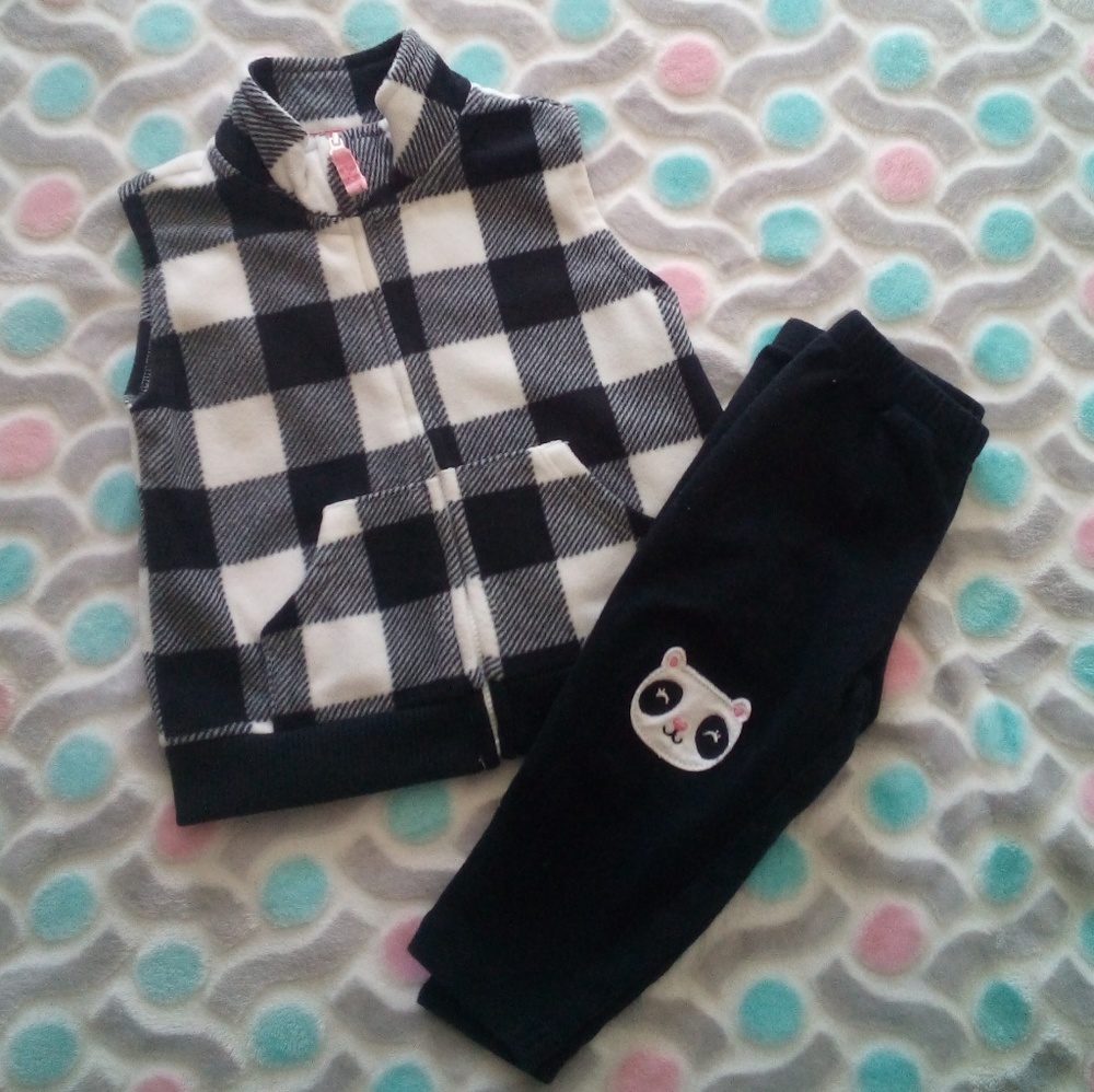 Baby Outfit! 🐼 Vest and Pants 12M